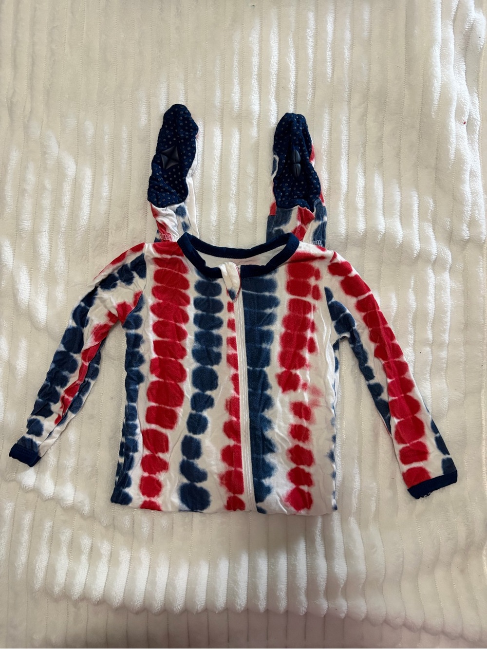 Kyte Baby Zipper Footie - Patriot Riptide
